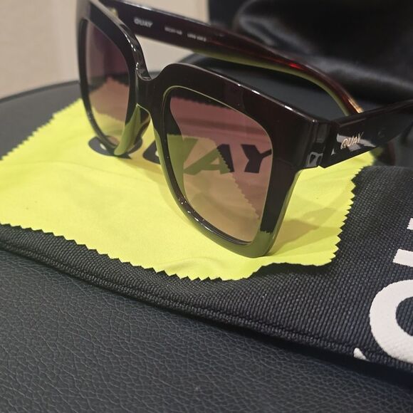 Quay Australia Icy 52MM Oversized Square Sunglasses -Espresso/Brown main image 8